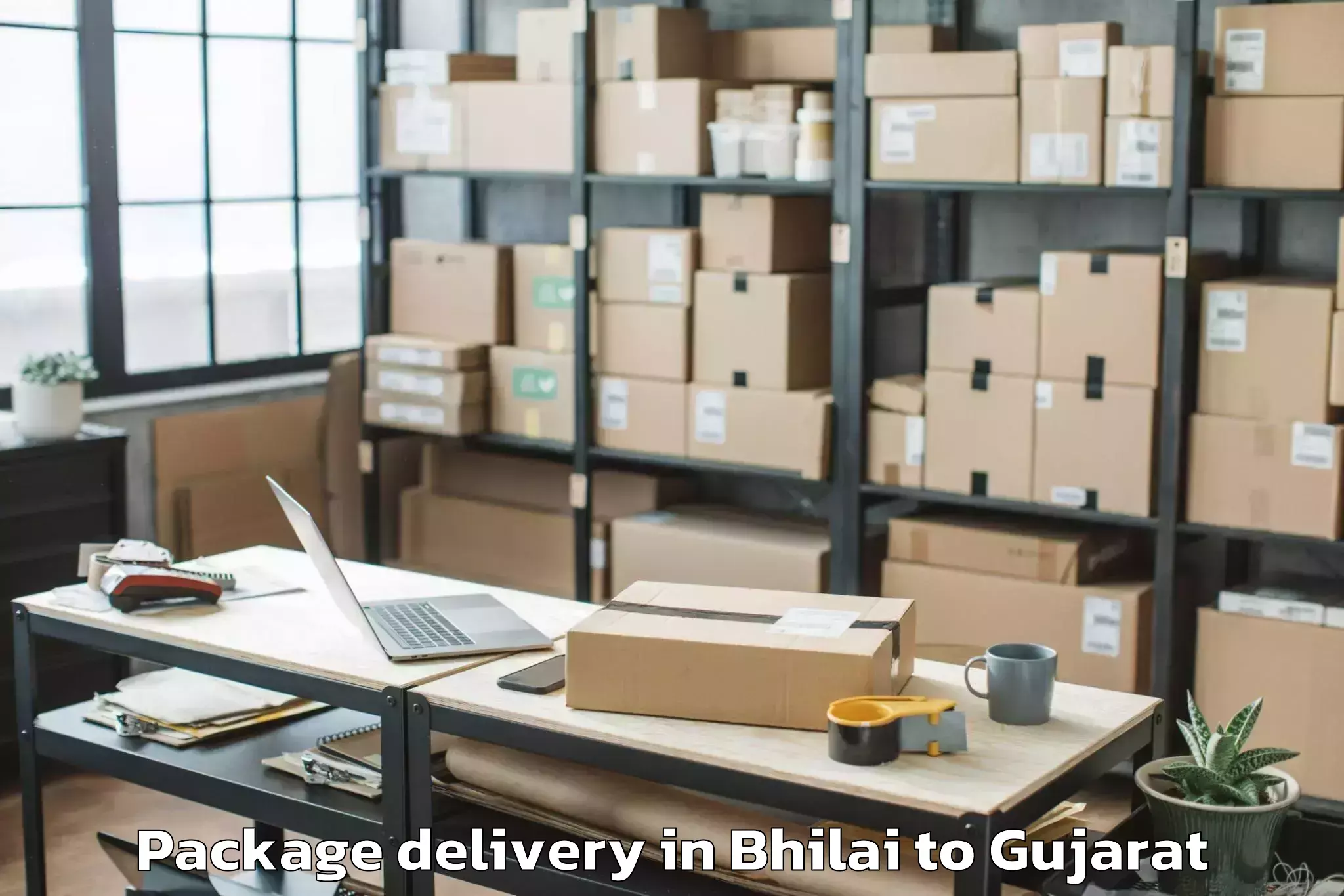 Easy Bhilai to Jetpur Package Delivery Booking